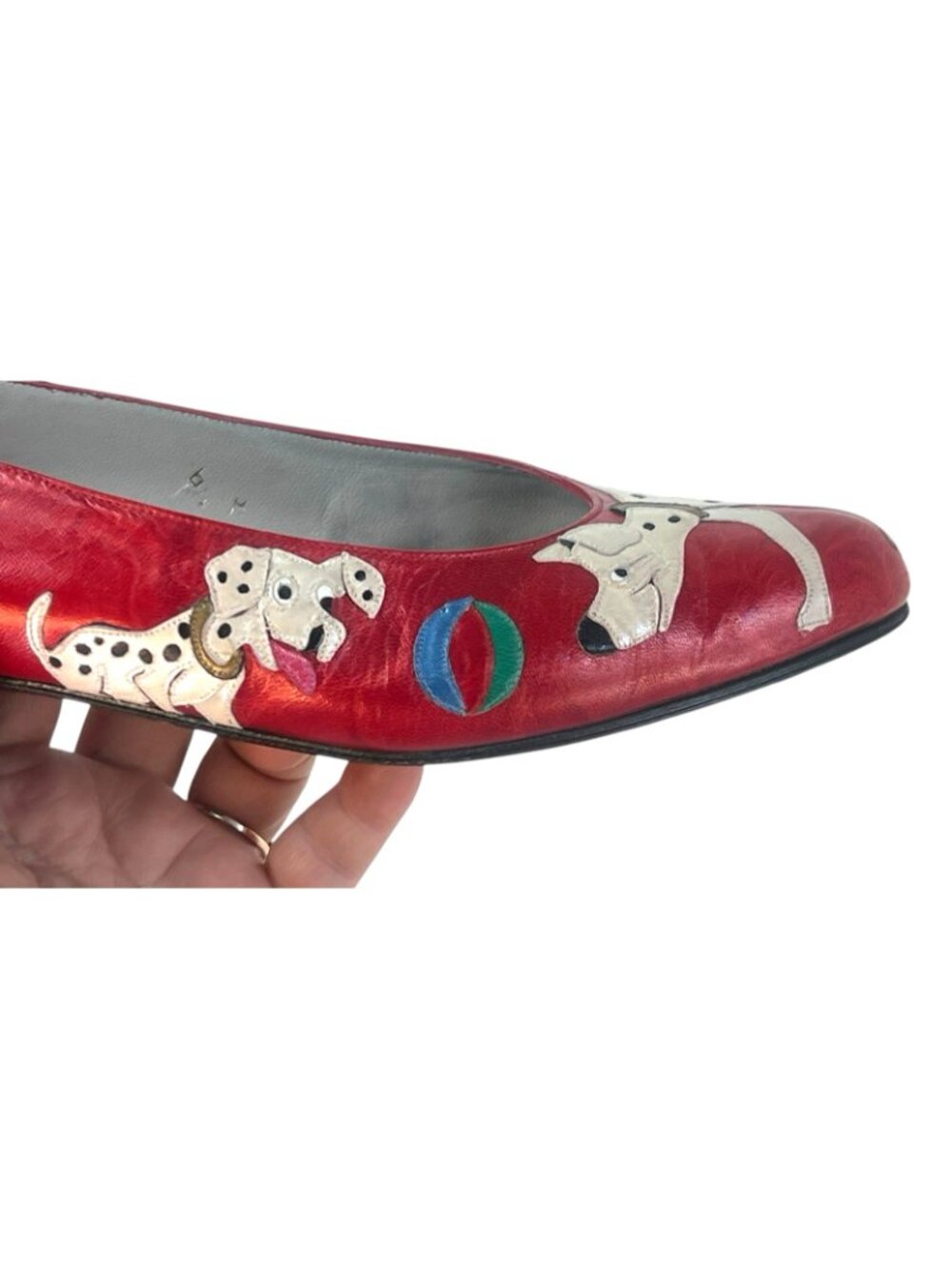 vtg 80' Margaret J Novelty Pumps Animal Applique Collection Low Heel  Sz 6.5 M - Picture 6 of 11